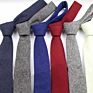 Tie Vintage Wool Ties Men's Thick Necktie Striped Solid Viscose Cravate