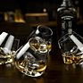 Tilted Crystal Whiskey Tumblers Old Fashioned Bourbon Glasses round Spin Glass Wine Cup
