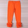 Toddler Boutique Baby Clothes Legging Solid Color Cotton Ruffle Baby Girls Pants Kids Icing Leggings