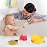 Toddlers Infants Kids Water Sprinkler Pool Toys , Soft Plastic Animal Dinosaur Bath Toy , Duck Eco-Friendly Bath Toy for Baby