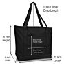 Top Design Multicolor Eco Internal Designer Tote Canvas Shopping Zipper Reusable Cotton Shoulder Bag with Pocket