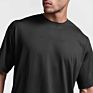 Top Twice Inspection Muscle Fit Men T Shirt Side Open Slit 100 Polyester T Shirts Sport Pique Tee