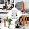 Transparent Glass Candle Holder for Candles