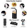 Travel Make-Up Brush Cup Holder Organizer Bag Portable Waterproof Dust-Free Stand-Up Small Toiletry Stationery Bag with Divider