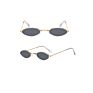 Trending Vintage Shades Samll Oval Metal Frame Sun Glasses Men High Quility Uv400 Protection Sunglasses Women