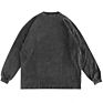 Tshirt Long Sleeve Black Tshirt Men Heavyweight Vintage Washed Shirt