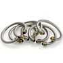 Twisted 316L Stainless Steel Cable Cuff Bangle Bracelet for Women Men Silver Chain Cable Wire Bracelets Bangle