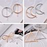 Uniq Hair Clip for Women - Hair Barrettes Hair Pins Moon Triangle Circle Butterfly Thick Hairgrips Styling