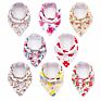 Unisex 8-Pack Gift Set 100% Organic Cotton Plain Color Triangle Absorbent Baby Bandana Drool Teething Bibs