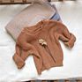 Unisex Baby Autumn Pullover Sweater Ins Infant Boy and Girls Blank Wool Knit Sweaters