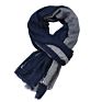 Unisex Black Cotton Linen Scarves Long Patchwork Crinkle Scarf for Men Tassel Mens Scarves Men Accessories