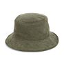 Unisex Embroidered Woven Corduroy Cotton Bucket Hat
