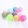 Various Colors Wool Ball Cat Toy with Catnip Interactive Plastic Ball Cat Toy in Stock