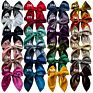 Velvet Fable Bow Hair Clips Baby Girls Women Large Sailor Head Bows Accessories Hair Grips for Kids Christmas Hair Bow Barrettes