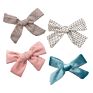 Velvet Hair Bow Clips Girl Bow Clip Set of 4