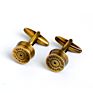 Vintage Copper round Shot-Gun Cufflinks