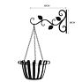 Vintage Leaf Design Metal Iron Wall Hanging Hooks for Home Decor