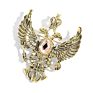 Vintage Unique Eagle Crown Gifts Crystal Most Popular Brooch Pin for Women