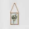 Wall Decorations for Home Rustic Metal Wall Hanging Double Sides Glass Picture Photo Frame for Living Room Art Frame