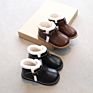 Warm Girl Kids Furry Boots Design Plush Got Out Black Kid Boots