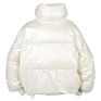 Warm Lightweight Recycle Lining Casual Style Zip up Front Oversize Puffer Jacket Shiny Puffer Coat Woman