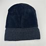 Warm Soft Stretchy Daily Ribbed Toboggan Cap Coral Fleece Lining Knit Beanie Hats