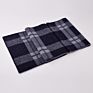 Warm Wool Cashmere Jacquard Plaid Long Scarf for Men