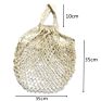 Washable Reusable Cotton Mesh String Shopping Bags Fruit Vegetable Produce Organic Mesh Tote Bags