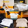 Washable Rug Warm Cat Bed Mat for Couches Car Floor Protector Removable Faux Fur Pet Dog Mat Sofa Dog Bed Soft Pad Blanket