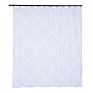 Water Proof 100% Polyester Boho Ruffle Diamond Bathroom Shower Curtain For