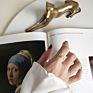 Waterdrop 925 Sterling Sliver Irregular Rings for Women Crown Gold Color Open Layering Rings Geometric Initial Rings