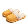 Waterproof Cotton Slippers Women's Autumn Home Removable Cotton Slippers Men's Warm Non-Slip Couple Woolen Slipper