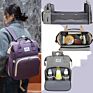 Waterproof Mummy Back Pack Crib Large Capacity Mom Backpack Foldable Baby Bed Diaper Bags with Changing Station
