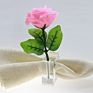 Wedding Clear Acrylic 2 in 1 Bud Vase Napkin Ring with Vase