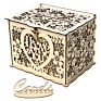 Wedding Decorations Card Box and Guest Book Roses Wooden Card Holder Money Box Security Heart Lock Rustic Supplies Wooden Box