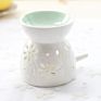 White Ceramic Oil Stove Aroma Fragrance Tealight Candle Holder Ceramic Oil Burner