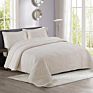 White Cotton Embroidery Bedspread Three Pieces Bedding Set Bed Spread King Size