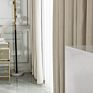 White Elegance Interior Thermal Insulated Double Panel Blackout Curtains Soft Velvet Curtain for Bedroom