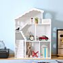 White Wooden Kids Toys Furniture Doll House Kids Wooden Dollhouses