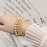 Wholesales Gold Simple Circle Shape Hematite High Quanlity Bracelets