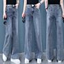 Wide-Leg High-Waist Loose Straight-Leg All-Match Slim Women's Jeans