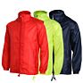 Wind Breaker Track Jacket Durable Multi Color Rain Jacket Coat Unisex Style Rain Jackets