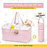 With Detachable Divider Portable Mommy's Bag Nursery Baby Cotton Canvas Diaper Storage Caddy