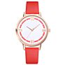 Wj-8312 Stylish Woman Multicolor Watches Circle Dial Creative Leather Band Popular Ladies Wrist Watches