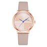 Wj-8372 White Ladies Leather Band Quartz Watch
