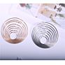 Women 18K Gold Filled 30 to 100Mm Big Circle Hoop Earrings Smooth Large Hoop Earrings
