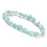 Women Amethyst Ruby Quartz Amazonite Tourmaline Mixed Gemstones Nuggets Beads Stretch Bracelet Beads for Jewelry Making