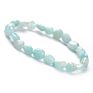 Women Amethyst Ruby Quartz Amazonite Tourmaline Mixed Gemstones Nuggets Beads Stretch Bracelet Beads for Jewelry Making