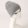 Women Beanie Hat Men Luxury Warm 100% Cashmere Plain Color Knitted Hat Caps