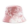 Women Blank Cotton Pink Tye Dye Bucket Hat